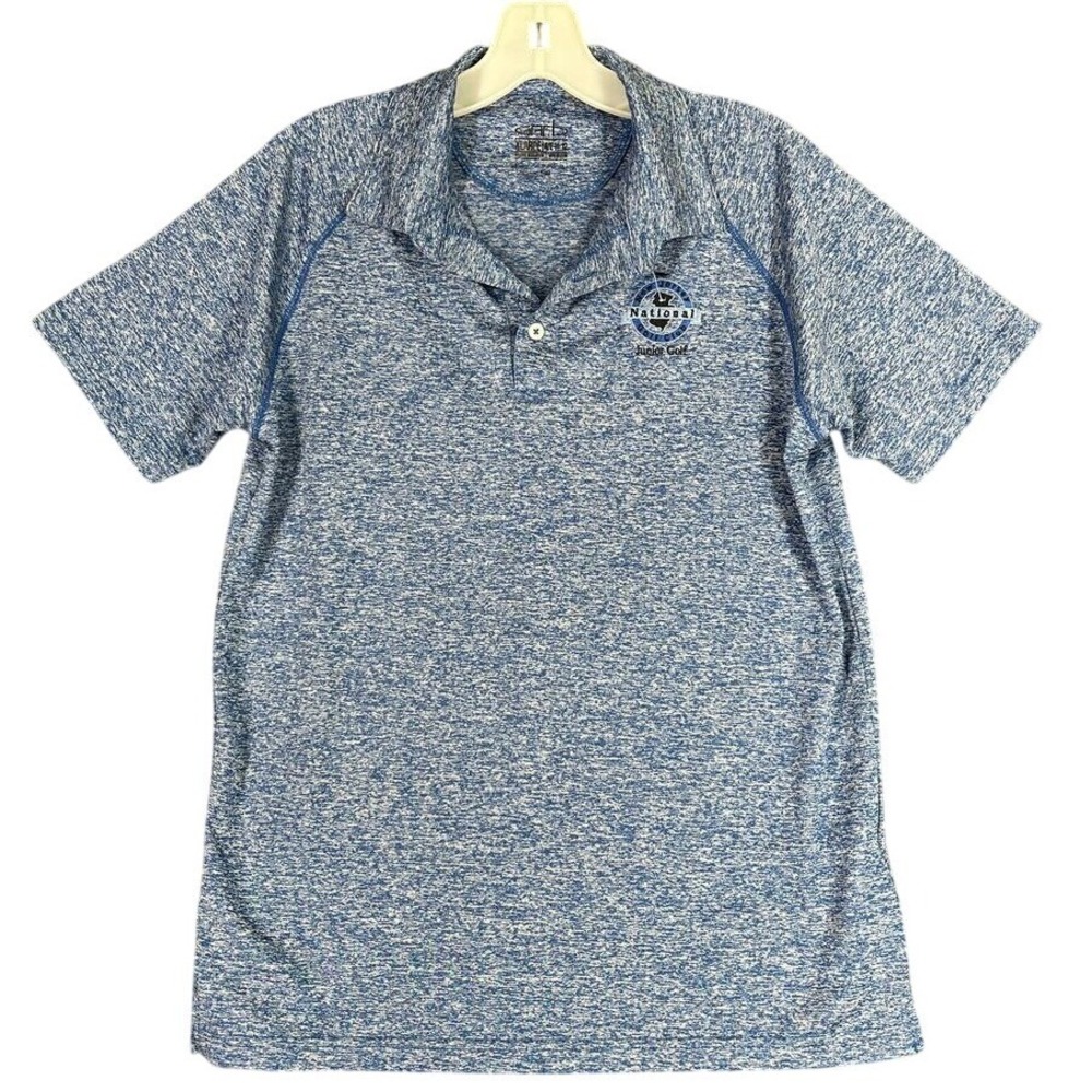 Garb Shirt Boys large Blue Performance‎ New Jersey Junior Golf Polo Short Sleeve